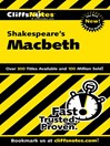 CliffsNotes on Shakespeare's Macbeth 的封面图片